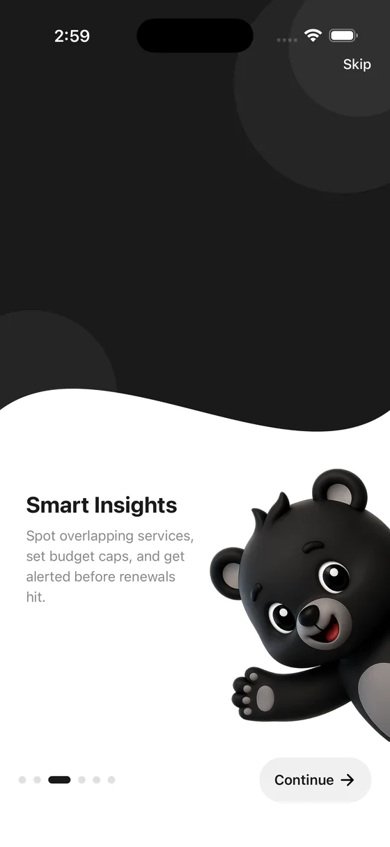 Add by Voice onboarding screen